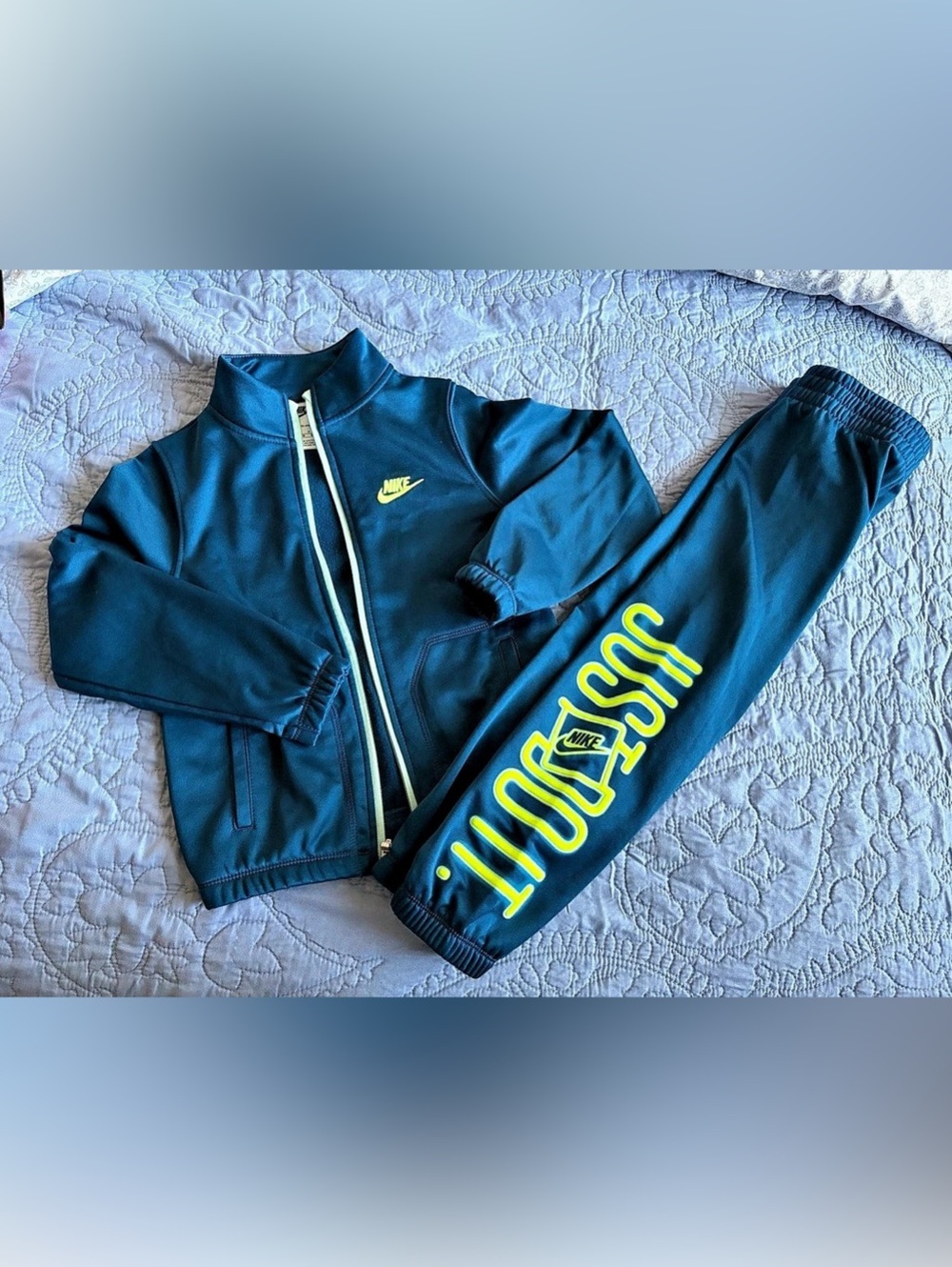 Nike Just Do It Dri-FIT Tracksuit Set Kids Jacket Pants